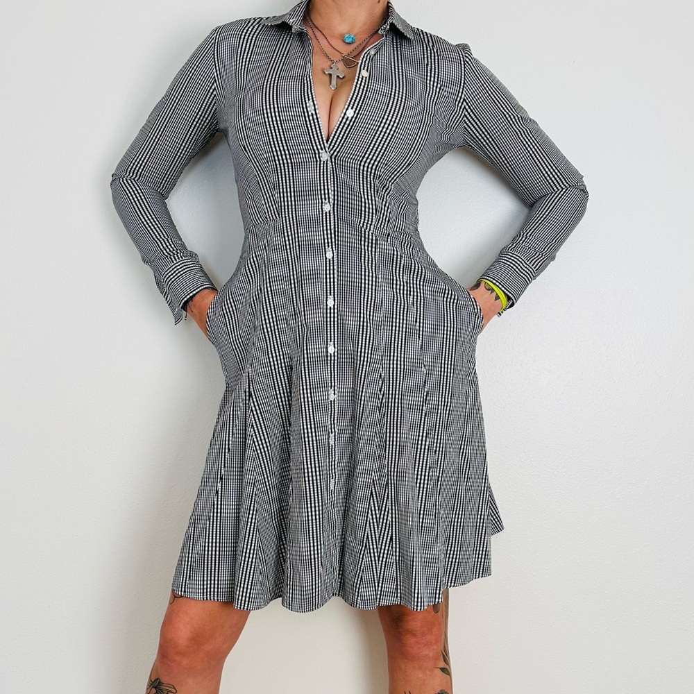 Brooks Brothers plaid Belted Shirt Dress gingham - Picture 3 of 7